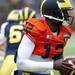 Quarterback Devin Gardner looks to hand off the ball during the Michigan spring football game on Saturday, April 13. AnnArbor.com I Daniel Brenner